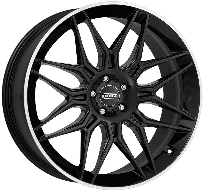 Lieti ratlankiai 10.5x22 5x130 ET47 Dotz LongBeach dark