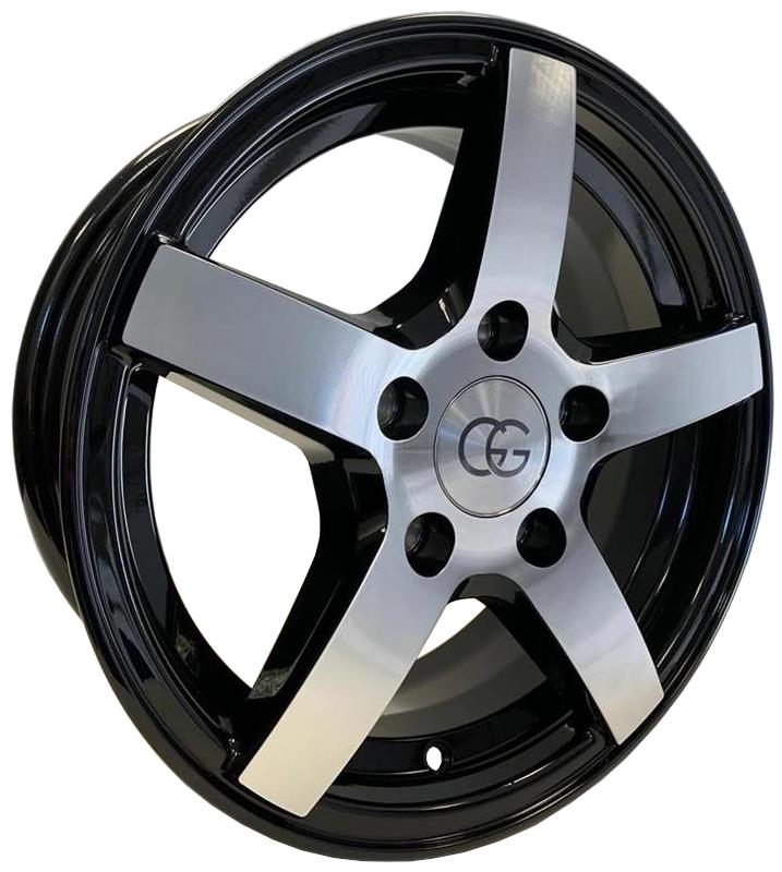 Lieti ratlankiai 5.5x14 4x100 ET30 GG Trailer Black Polished