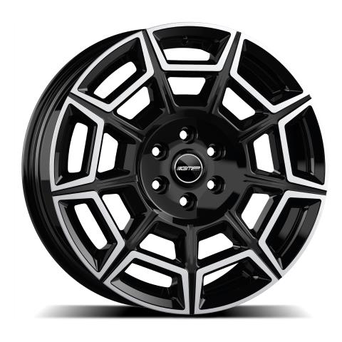Lieti ratlankiai 7.5x18 6x120 ET50 GMP Pervan Black Diamond