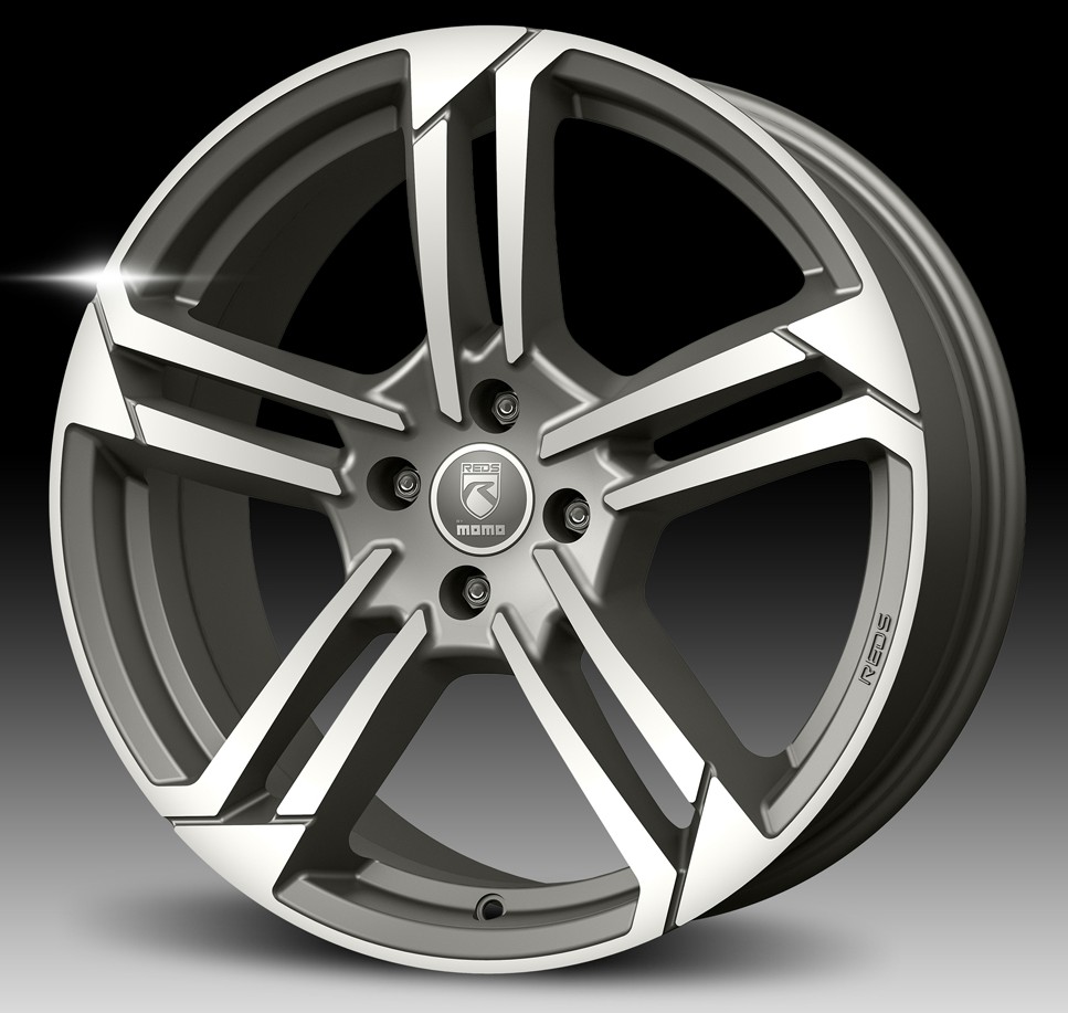 Lieti ratlankiai 7x17 4x108 ET32 Reds Twist Graphite Matt Polished 4H