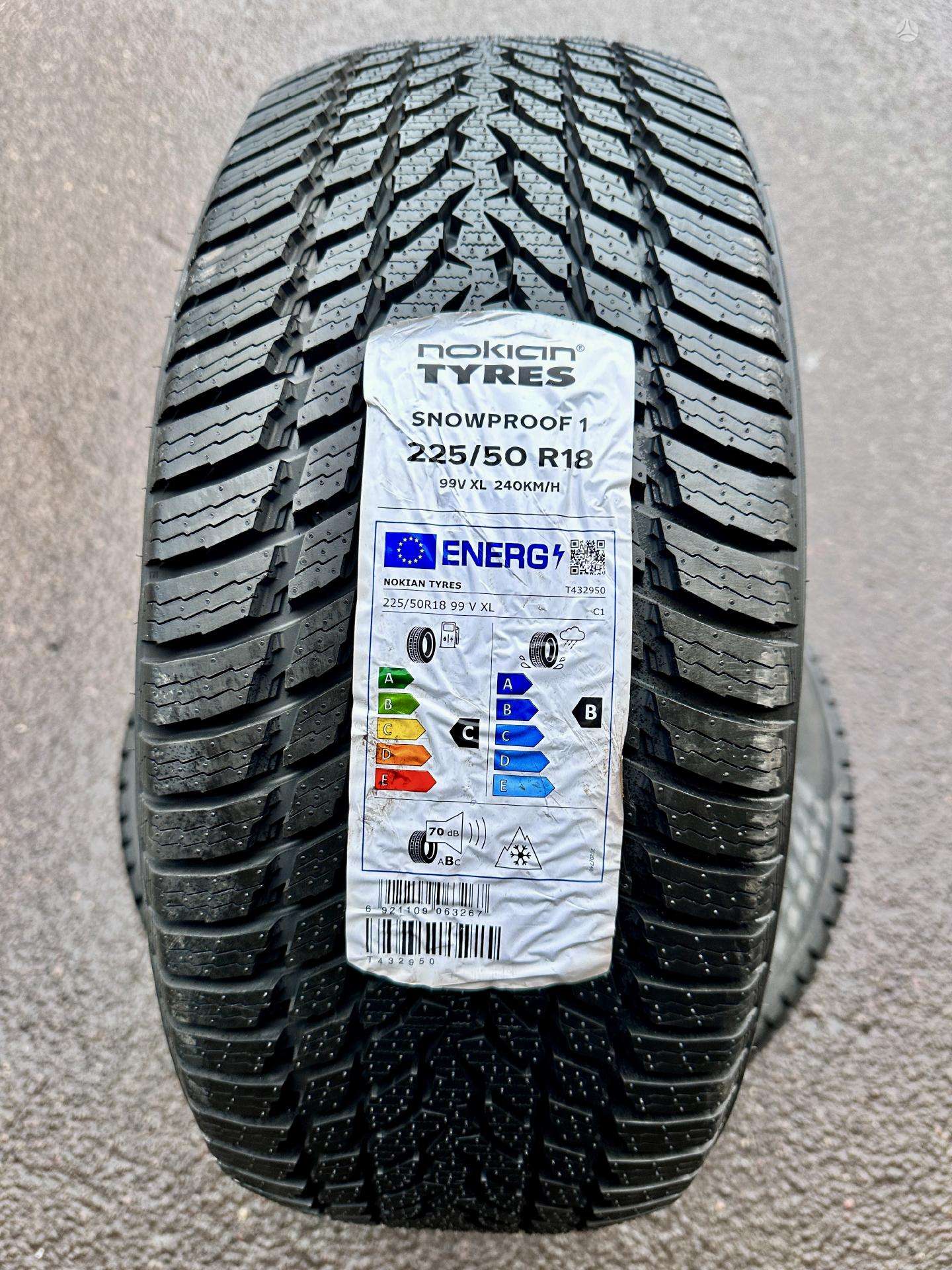 Žieminės padangos 225/50R18 Nokian Snowproof 1