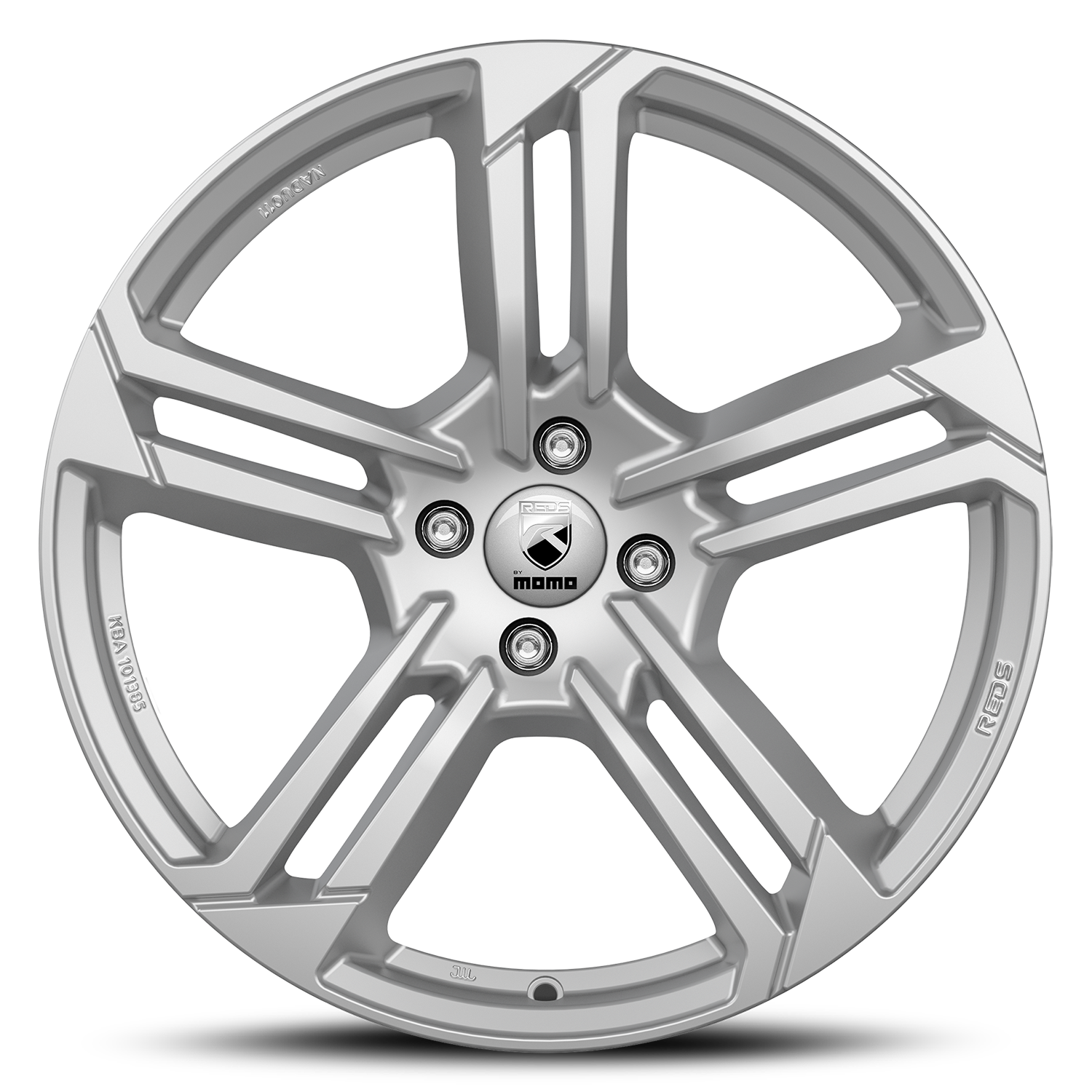Lieti ratlankiai 7x17 4x108 ET32 Reds Twist Glossy Silver 4H